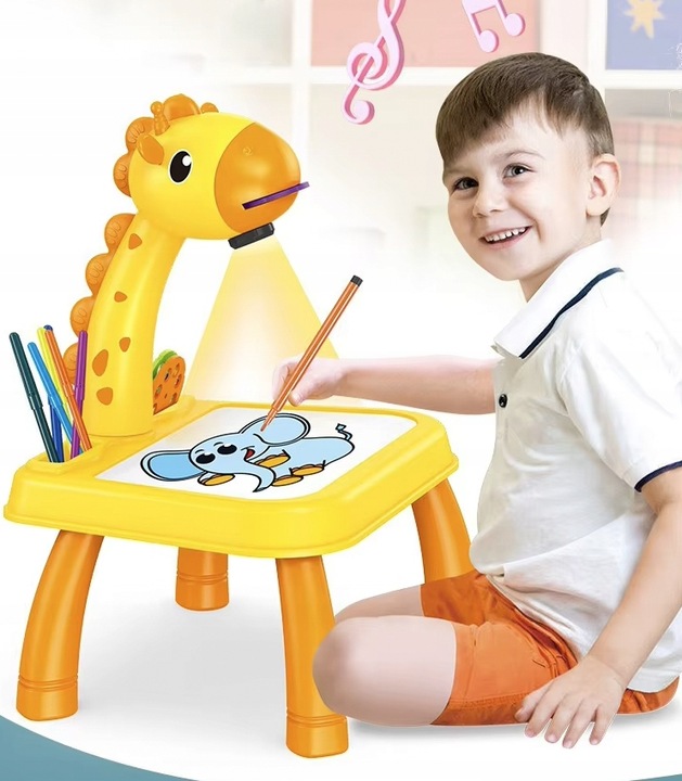 PROJEKTOR RZUTNIK DO NAUKI RYSOWANIA Stolik Edukacyjny Slajdy Do Malowania