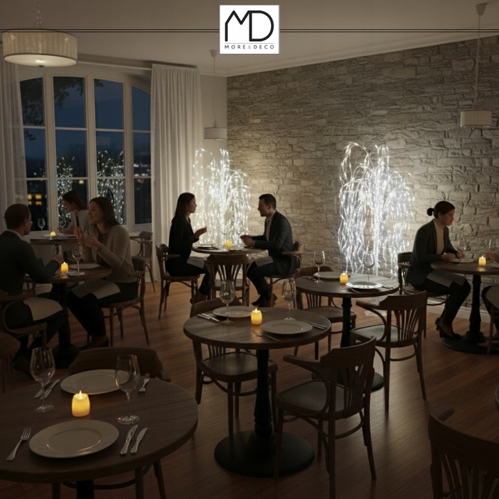 Wierzba świecąca 120 cm 140 LED drzewko barwa zimna dekoracja świąteczna