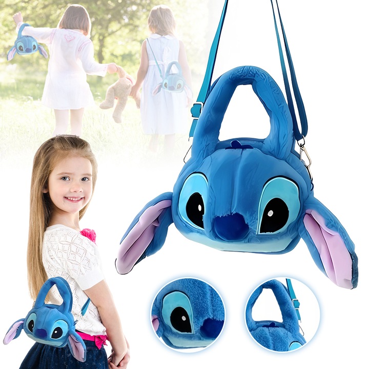 TOREBKA PLUSZAK STICH STITCH MASKOTKA PLUSZOWA TOREBECZKA NA RAMIĘ DZIECI
