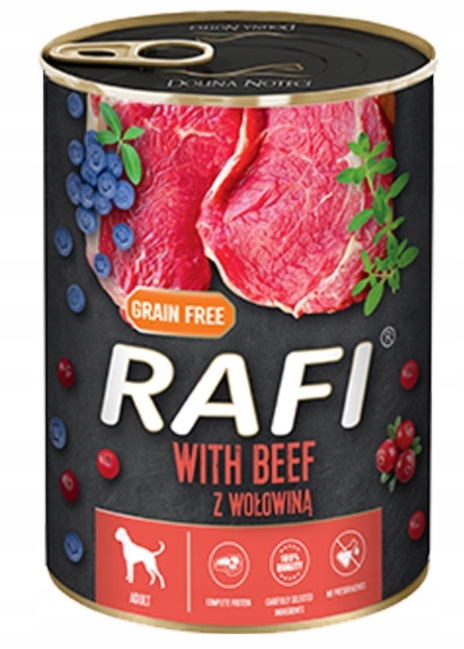 Mokra Karma dla psa RAFI Mix Smaków 24 x 400g Dolina Noteci Owczarek York