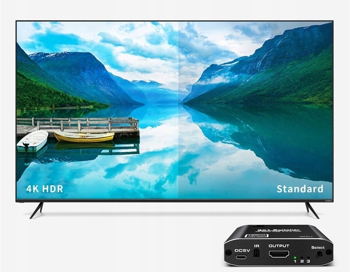 SWITCH HDMI 2.0 3x1 PRZEŁĄCZNIK ROZDZIELACZ ULTRA HD HDCP 2.2 HDR10 4K/60HZ