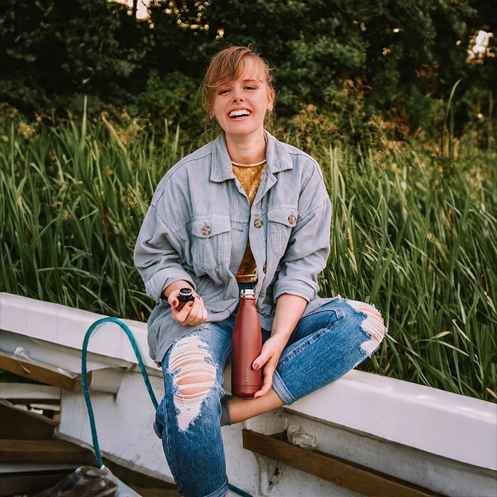 Butelka Termiczna Original 500 ml BPA FREE 12/24H - Burgundy / Bordowy