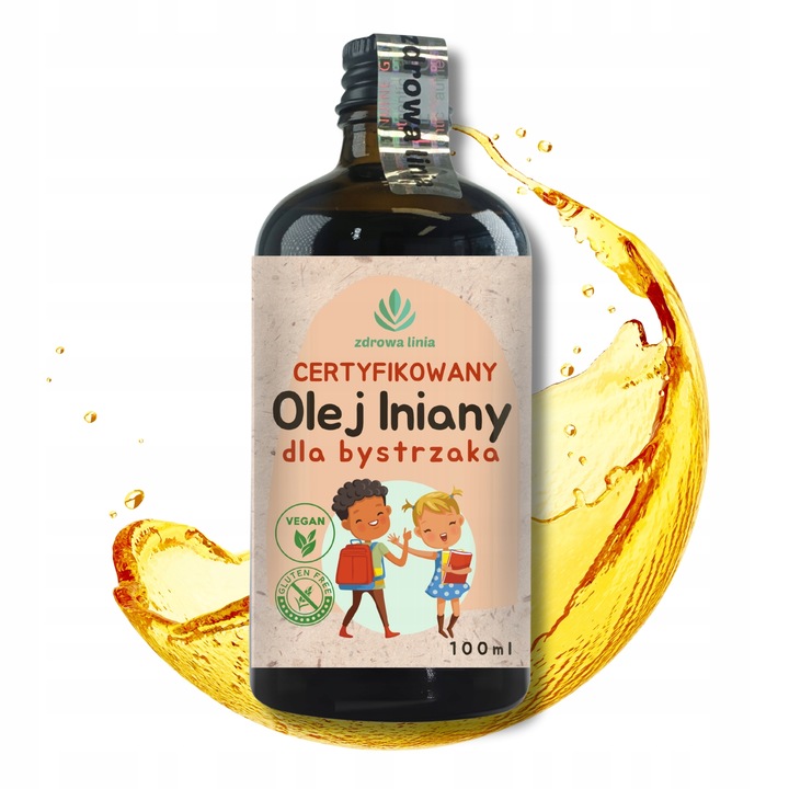 Certyfikowany olej lniany dla bystrzaka PAMIĘĆ KONCENTRACJA4