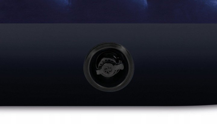 Materac dmuchany welurowy granatowy jednoosobowy łóżko 191x76 INTEX 64756