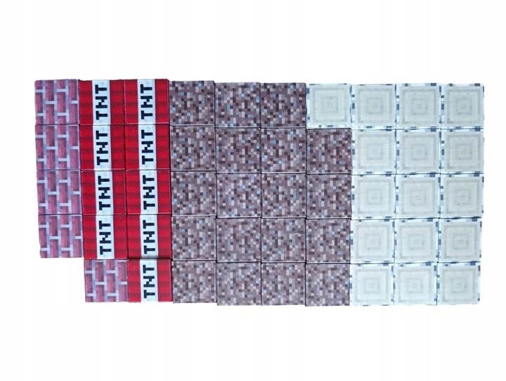 KLOCKI MAGNETYCZNE MOCNE KLOCKI SZEŚCIANY 100 SZT 2 x LUDZIK KLOCKI PIKSELE