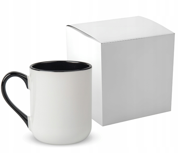 KUBEK ELEGANT CZARNE WNĘTRZE NA PREZENT GWIAZDY PRZY TOBIE TO CH*J