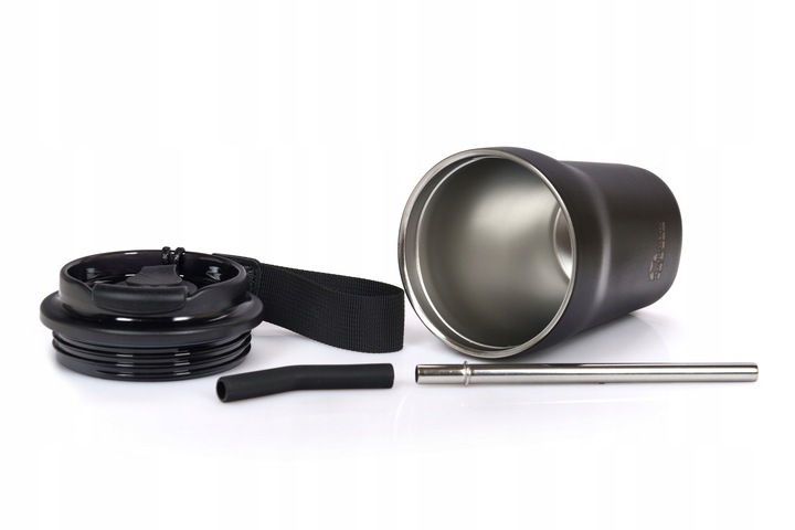 Kubek termiczny termos ze słomką ustnikiem Majestic Sport 420 ml