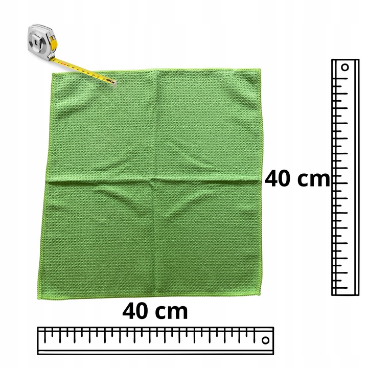 CarGlowGoods Storm mikrofibra waflowa do szyb w aucie szkła okien 40x40 3x