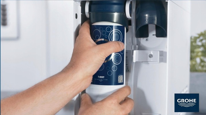 Filtr do wody Grohe Blue S, wydajność 600l, 5stopniowa filtracja 40404001