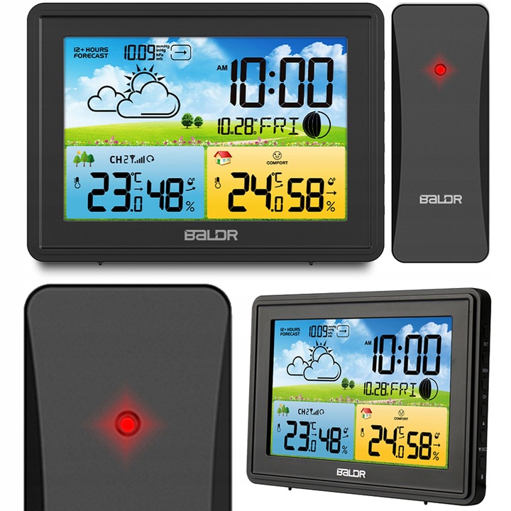 BEZPRZEWODOWA STACJA POGODY POGODOWA HIGROMETR