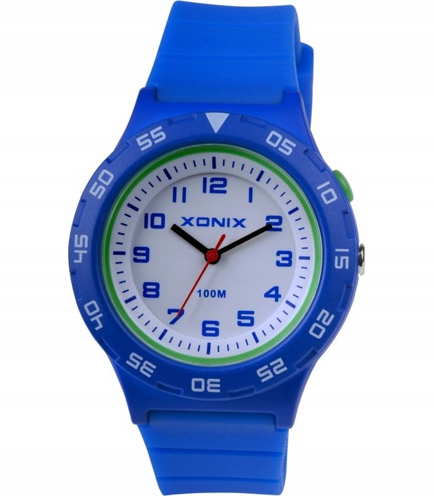 Dla CHŁOPCA MŁODZIEŻOWY ZEGAREK XONIX AAL Wodoszczelny PODŚWIETLENIE
