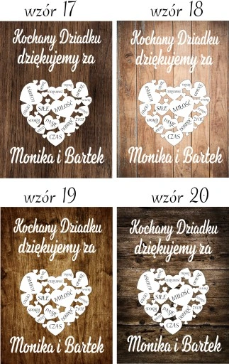 PODZIĘKOWANIE DLA DZIADKÓW PREZENT DLA BABCI DZIADKA RAMKA XXL 30X40 DUŻA