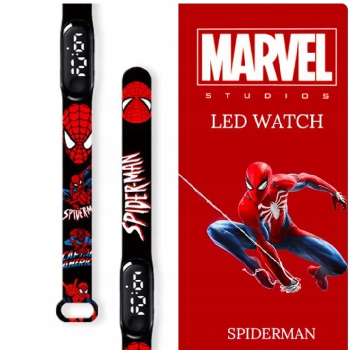 Zegarek cyfrowy LED Spider-Man