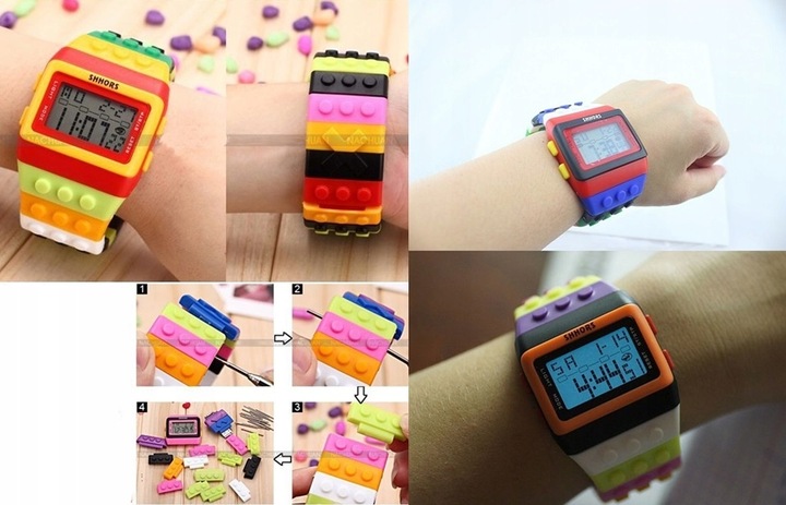 ZEGAREK KLOCKI LEGO dla DZIECKA - Cyfrowy