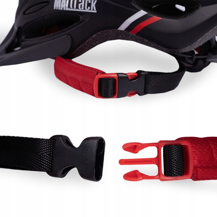 KASK ROWEROWY REGULOWANY 57-62 UNIWERSLANY Z WENTYLACJĄ DASZKIEM LAMPKĄ