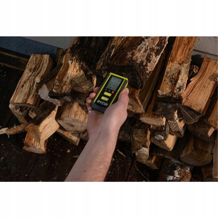 RYOBI MIERNIK WILGOTNOŚCI WILGOTNOŚCIOMIERZ DREWNA BETONU LED RBPINMM1