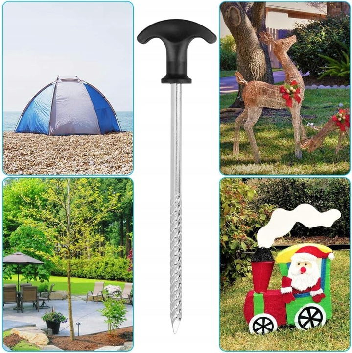 ŚLEDZIE NAMIOTOWE DO NAMIOTÓW MARKIZ I DEKORACJI KPL 12SZT ŻELAZNE I TRWAŁE