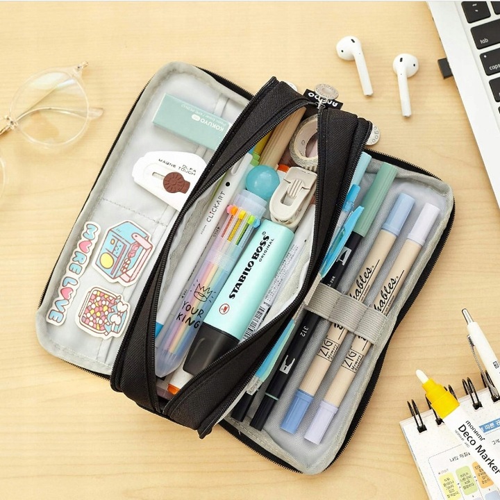 PLECAK SZKOLNY DLA DZIEWCZYNKI DUŻY A4 MODNY TORNISTER MŁODZIEŻOWY CZARNY