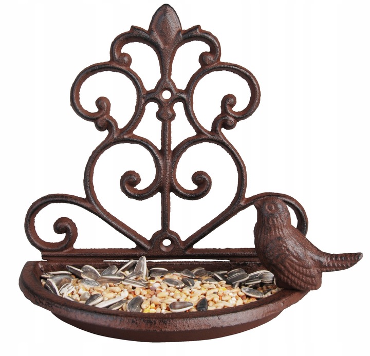 Poidełko Karmnik dla ptaków 17,5x18x10cm żeliwne