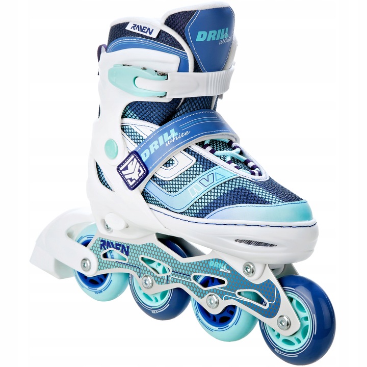 Rolki Regulowane RAVEN Drill White/Mint 38-42