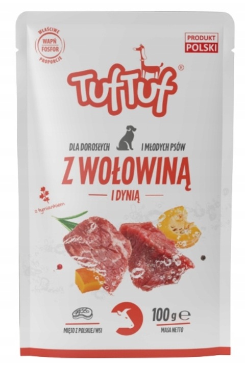 TUF TUF KARMA MOKRA SASZETKA 40X100G 65% MIĘSA
