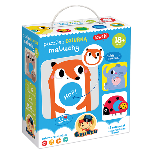 Puzzle CzuCzu puzzle z dziurką 24 elementów Puzzle z dziurką Maluchy