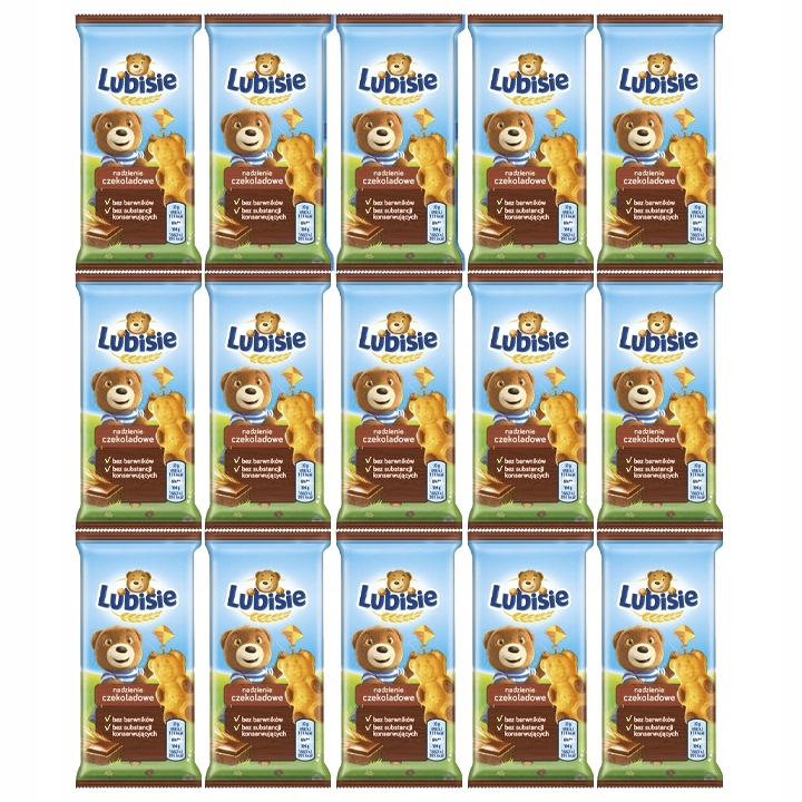 15x LUBISIE CZEKOLADOWE 30G