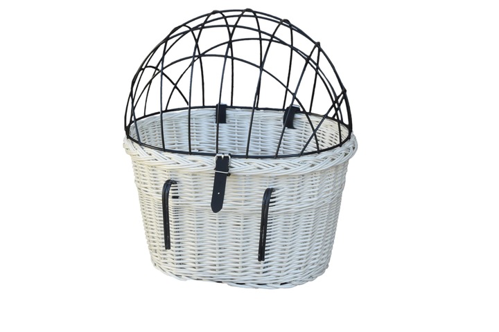 KOSZYK z wikliny na rower do przewozu psa KOSZ XL1