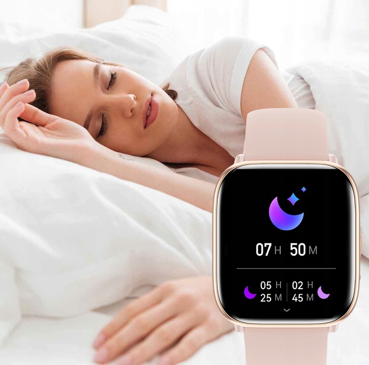 SMARTWATCH ZEGAREK DAMSKI POLSKIE MENU ROZMOWY SPORT AMOLED 4 PASKI