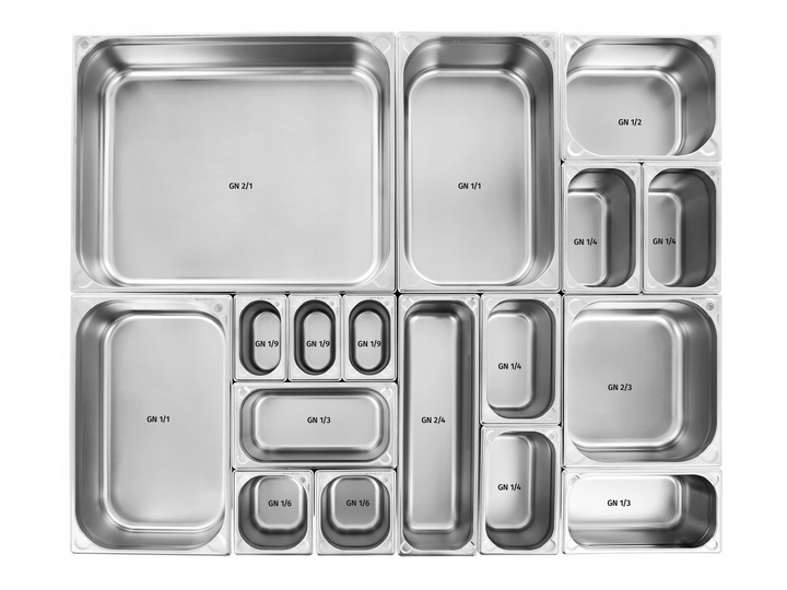 POJEMNIK GASTRONOMICZNY GN 1/1 150 mm STAL NIERDZEWNA 19.5 L MJUSK
