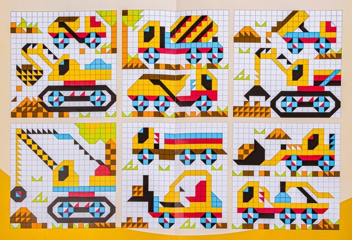 Puzzle układanka klocki konstrukcyjne pojazdy 420