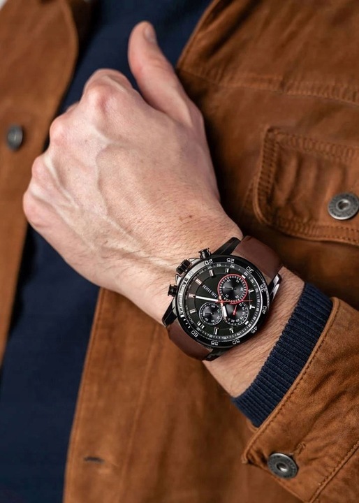 Zegarek męski Paul Lorens MATIAS datownik zestaw PUDEŁKO + TOREBKA