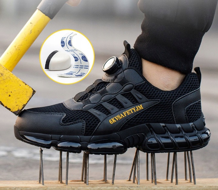buty robocze ochronne bhp sportowe półbuty lekkie czarny r. 43
