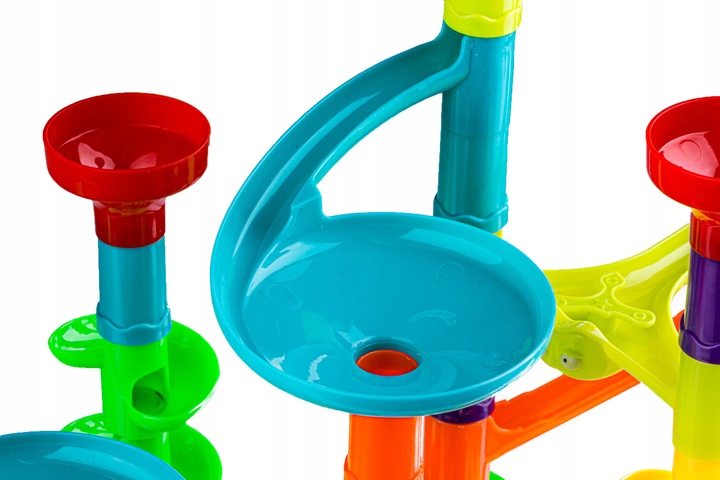 Tor Kulkowy KULODROM ZESTAW 113 el KULKI WYRZUTNIA Zjeżdżalnia dla kulek