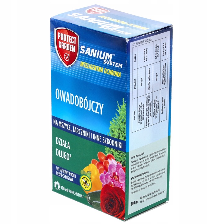 SANIUM SYSTEM 100ML długa tarcza na mszyce mączliki i inne insekty roślin
