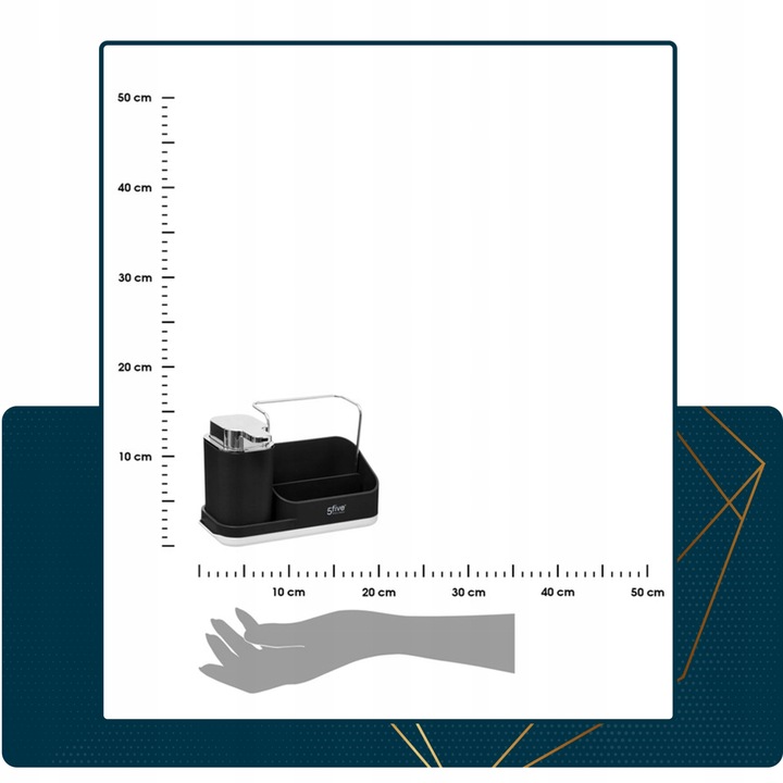 DOZOWNIK NA PŁYN DO zmywania NACZYŃ + ORGANIZER kuchenny do zlewu ZESTAW