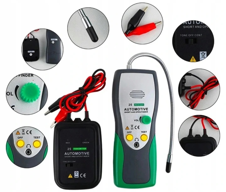 TESTER MIERNIK CIĄGŁOŚCI PRZEWODÓW KABLI PRZEWODÓW DUOYI DY25