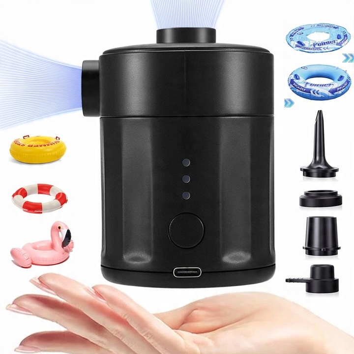 POMPKA AKUMULATOROWA Bezprzewodowa ELEKTRYCZNA do BASENU MATERACA KOMPRESOR