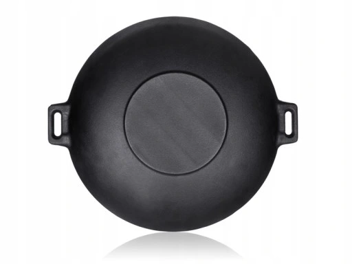 PATELNIA ŻELIWNA WOK Garnek duża ciężka 36,5 cm