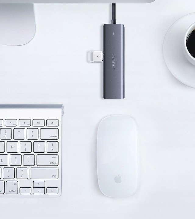 UGREEN ADAPTER HUB ROZDZIELACZ 4x USB 3.2 DO KOMPUTERA TRANSFER DO 5Gbps