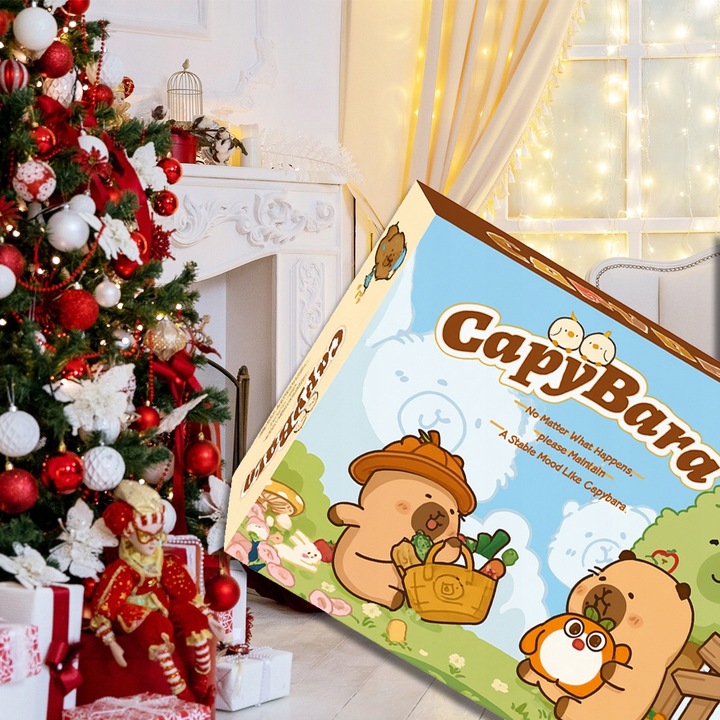 KALENDARZ ŚWIĄTECZNY KAPIBARA ADWENTOWY 24 OKIENKA PREZENT DLA DZIECI
