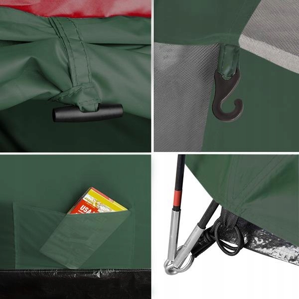 Namiot Kempingowy Turystyczny 3 Osobowy Filtr UV + Przedsionek Nils Camp