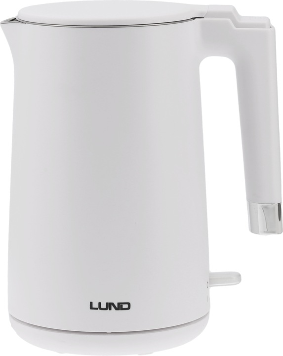 CZAJNIK ELEKTRYCZNY LUND 2200W 1,5L BIAŁY PODWÓJNE ŚCIANKI