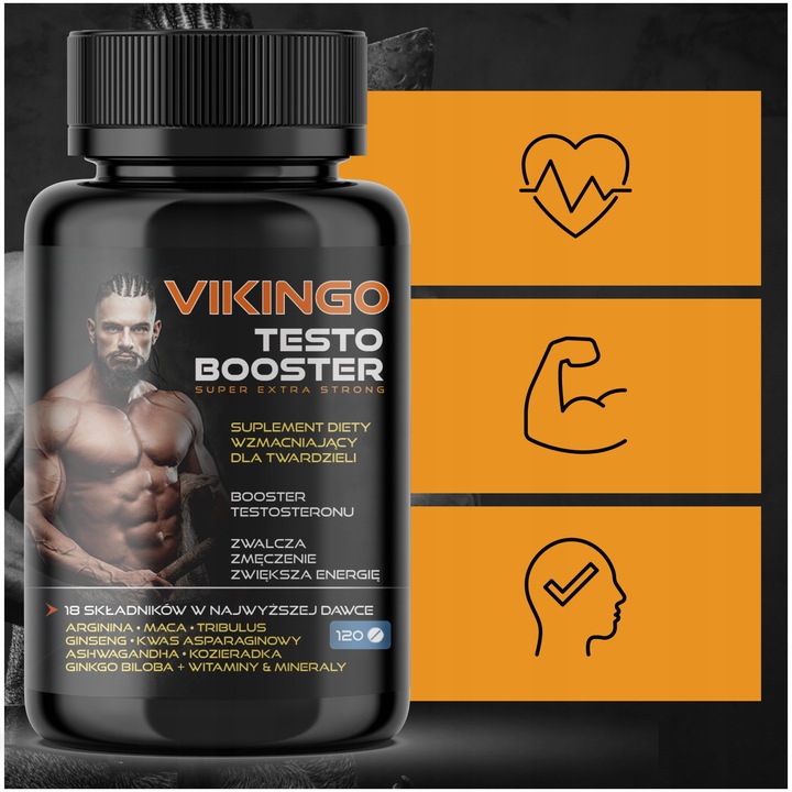 Testosteron Tabletki Booster Testosteronu Ashwagandha Arginina Tribulus DAA