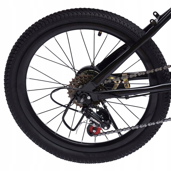 20” 6-biegowy dziecięcy rower górski czerwony.