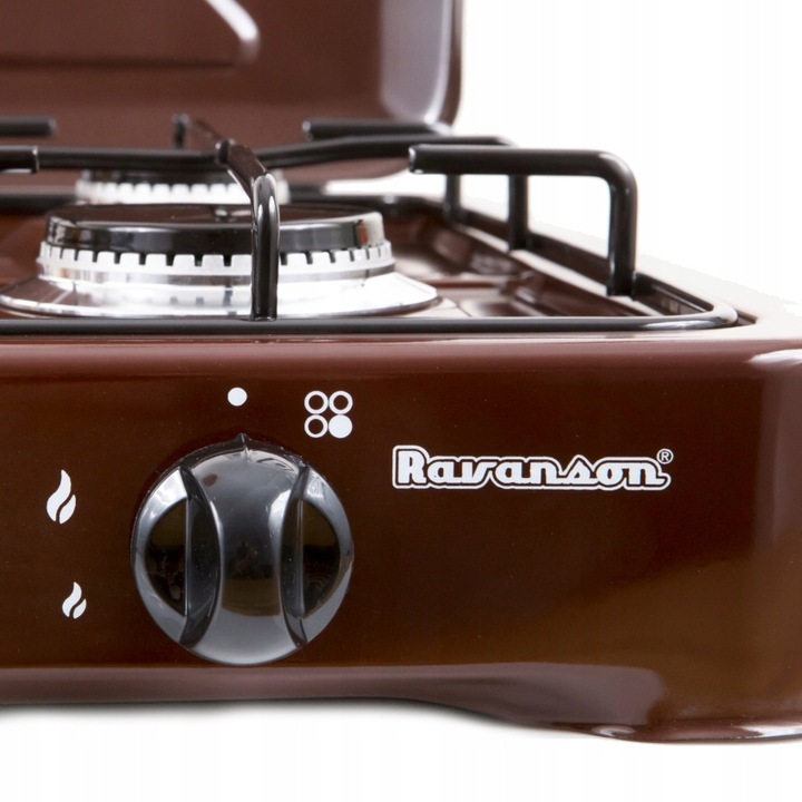 Kuchenka przenośna turystyczna nastawna RAVANSON K 03 BR brązowa 3 palniki