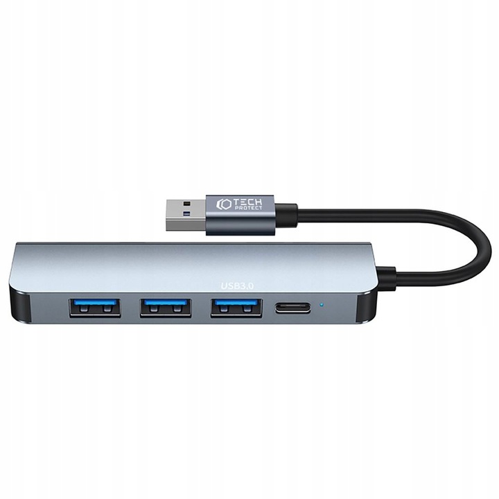 HUB ADAPTER ROZGAŁĘZIACZ ROZDZIELACZ USB-A 3.0 - USB-C TYPE-C DO KOMPUTERA