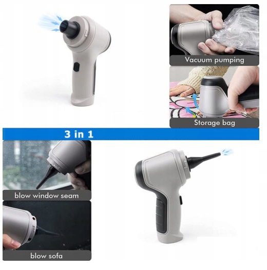 BEZPRZEWODOWY WYDAJNY RĘCZNY ODKURZACZ SAMOCHODOWY 120W 9000PA ŁADOWANY