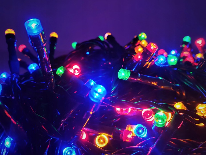 LAMPKI CHOINKOWE 200LED TIMER lampek Zewnętrzne CHOINKĘ CHOINKA KOLOROWE