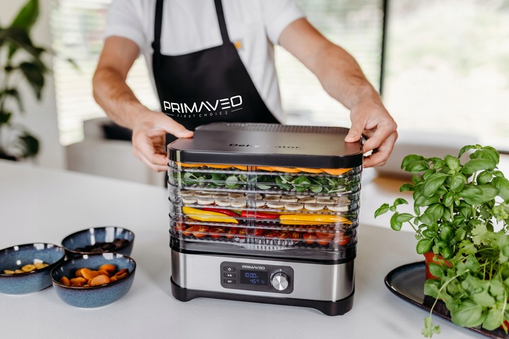 Suszarka do Grzybów Owoców Warzyw 16,8L TERMOOBIEG 450W TIMER PRIMAVEO 7SIT